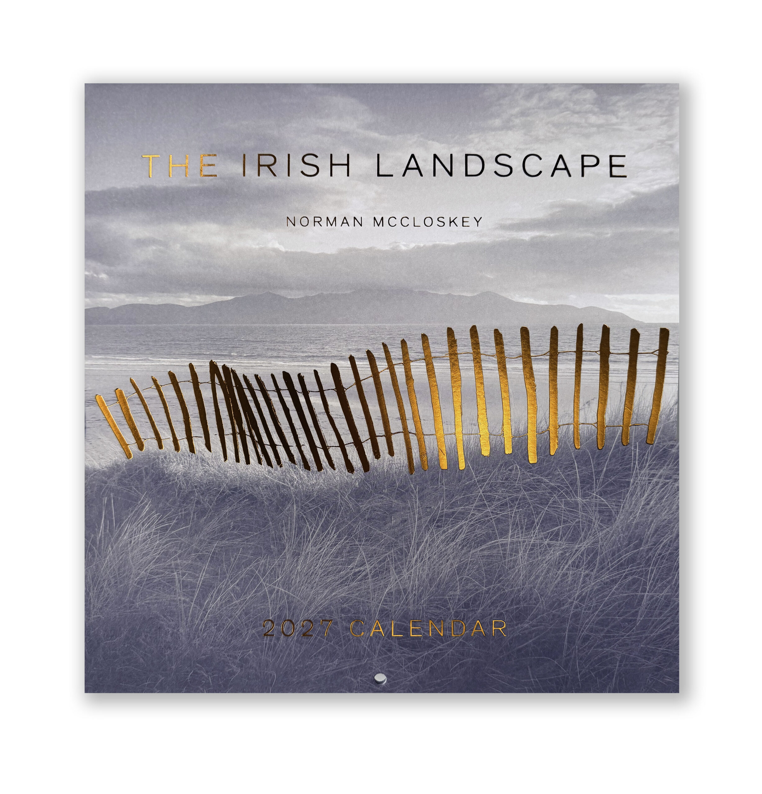 Irish Landscape Calendar 2027 by Norman McCloskey – cover with foil-stamped title